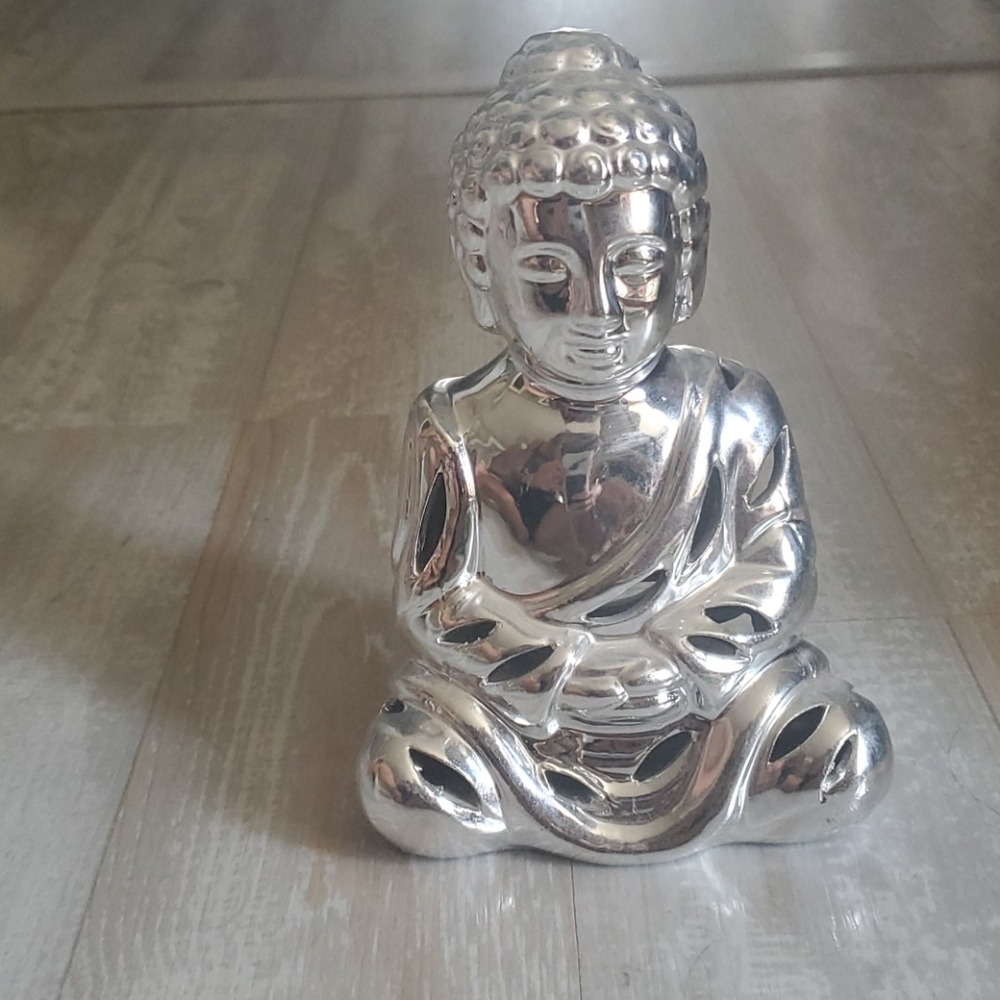 Silver Buddha Decorative Piece